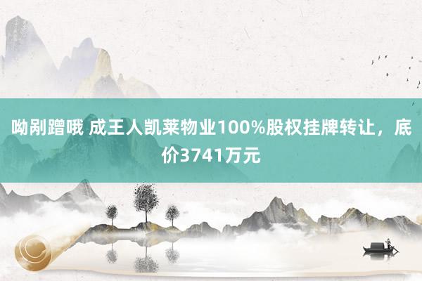 呦剐蹭哦 成王人凯莱物业100%股权挂牌转让，底价3741万元