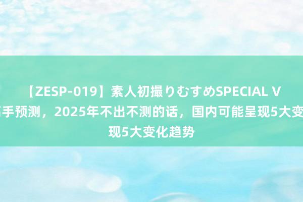 【ZESP-019】素人初撮りむすめSPECIAL Vol.3 高手预测，2025年不出不测的话，国内可能呈现5大变化趋势