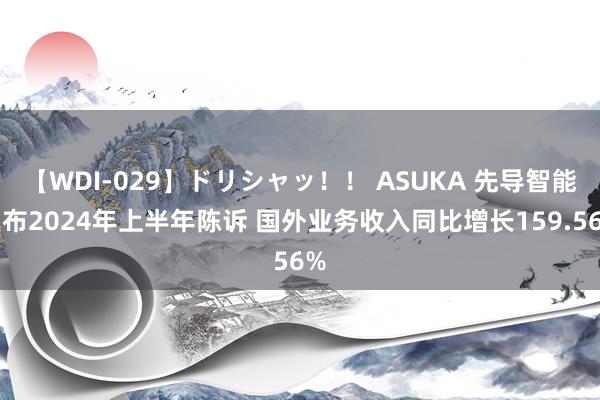 【WDI-029】ドリシャッ！！ ASUKA 先导智能发布2024年上半年陈诉 国外业务收入同比增长159.56%