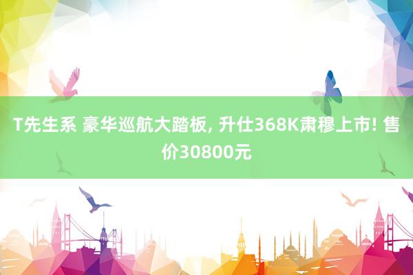 T先生系 豪华巡航大踏板， 升仕368K肃穆上市! 售价30800元