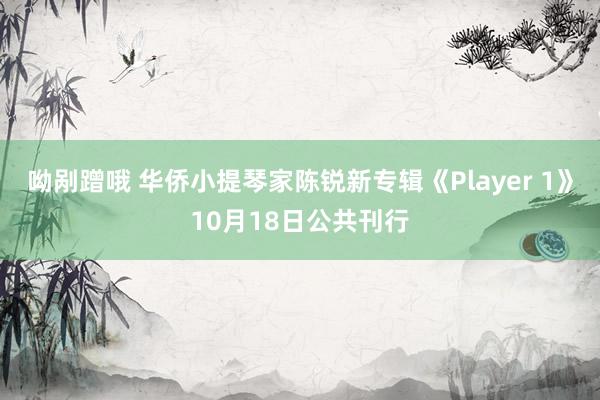 呦剐蹭哦 华侨小提琴家陈锐新专辑《Player 1》10月18日公共刊行