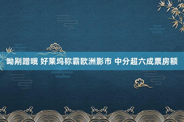 呦剐蹭哦 好莱坞称霸欧洲影市 中分超六成票房额